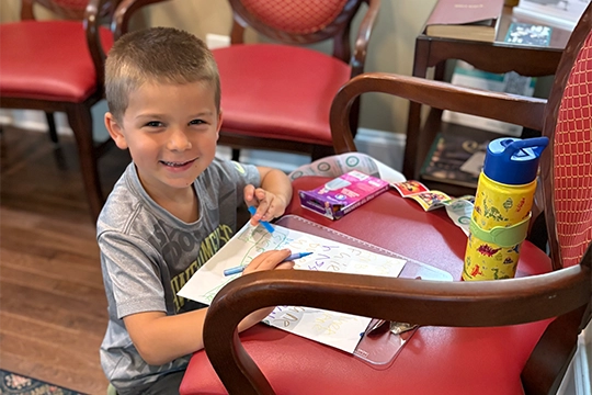 Child Coloring At Sandhills Alternative Healthcare